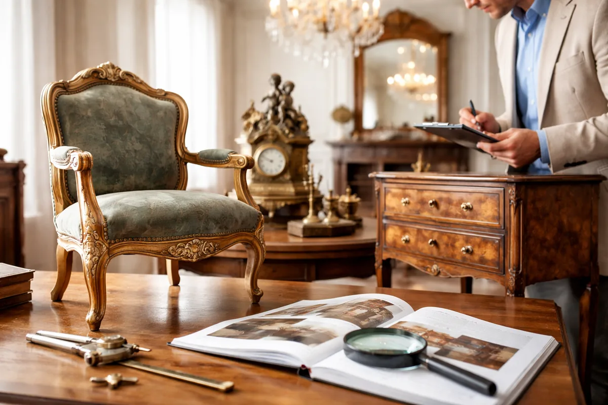 Comment estimer des objets anciens de mobilier avant une adjudication